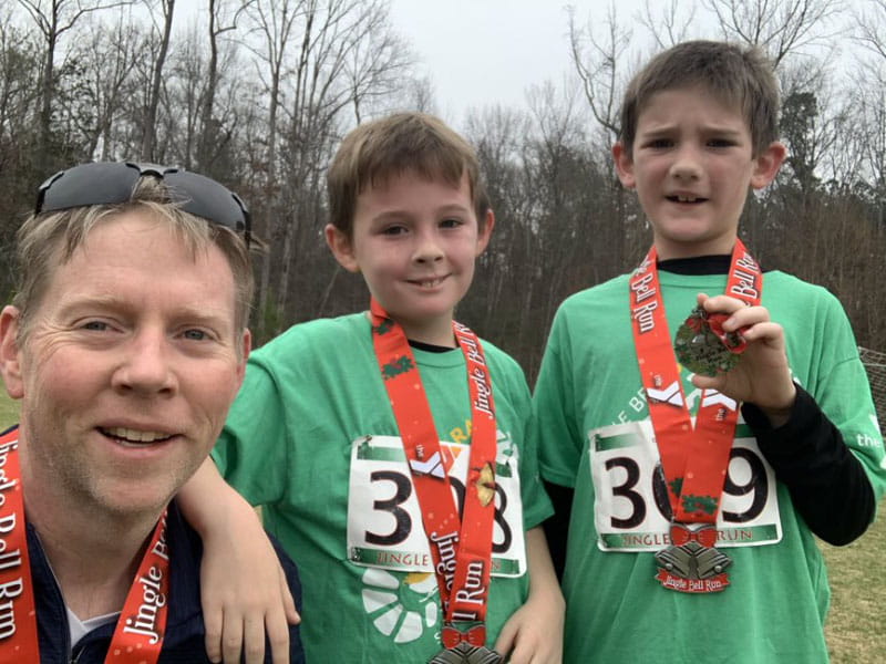 David Griffin (left) with his two sons. (Photo courtesy of David Griffin)